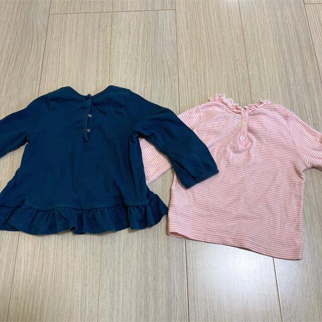 PETIT BATEAU(プチバトー)のプチバトー　18m ワンピース　トップス キッズ/ベビー/マタニティのベビー服(~85cm)(Ｔシャツ)の商品写真