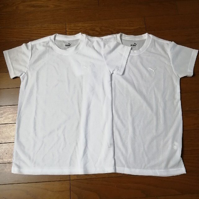 PUMA(プーマ)のPUMAボリエステルTシャツ150cm2枚 スポーツ/アウトドアのサッカー/フットサル(ウェア)の商品写真