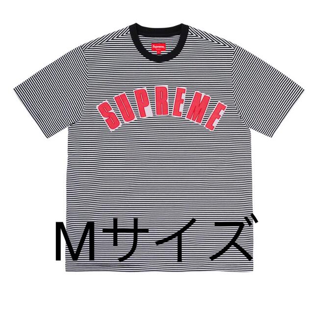 Supreme(シュプリーム)のシュプリーム  アークアップリケS/S TOP  白×黒　Mサイズ メンズのトップス(Tシャツ/カットソー(半袖/袖なし))の商品写真