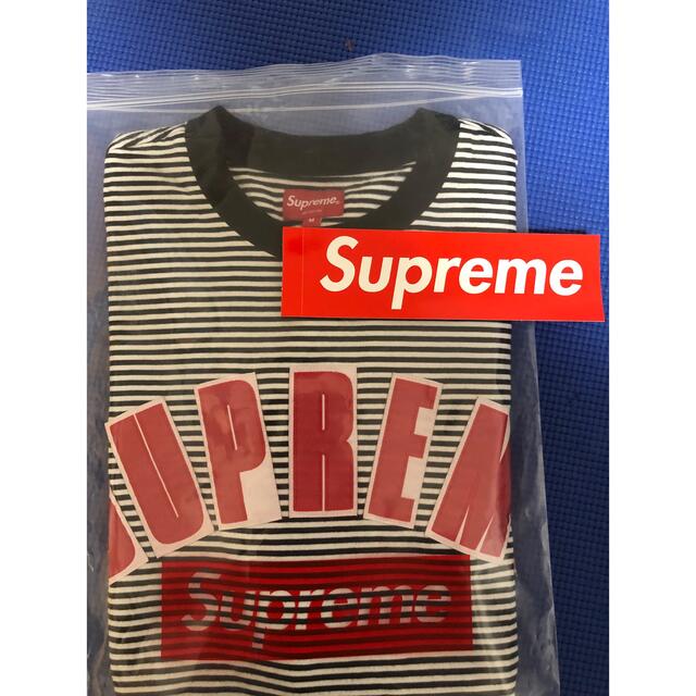 Supreme(シュプリーム)のシュプリーム  アークアップリケS/S TOP  白×黒　Mサイズ メンズのトップス(Tシャツ/カットソー(半袖/袖なし))の商品写真