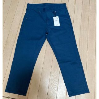 メンズビギ(MEN'S BIGI)のアイスドライストレッチクロップドパンツ　ダークブルー　Mサイズ(チノパン)