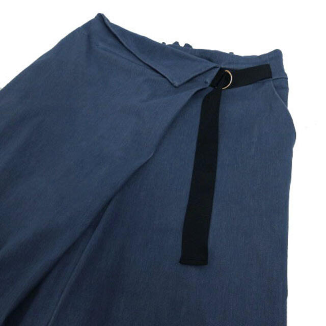 Couture Brooch(クチュールブローチ)のクチュールブローチ パンツ ワイドパンツ ウエストゴム シンプル ブルー 38 レディースのパンツ(その他)の商品写真