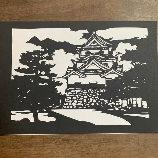 切り絵☆彦根城☆ハンドメイドの通販 by あゆゆ 切り絵shop｜ラクマ