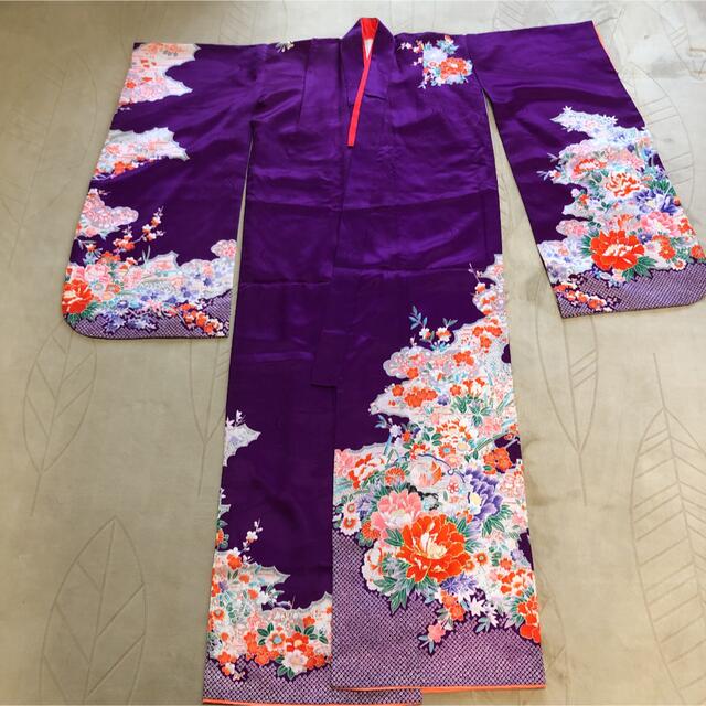 七五三　七歳　着物と小物 キッズ/ベビー/マタニティのキッズ服女の子用(90cm~)(和服/着物)の商品写真