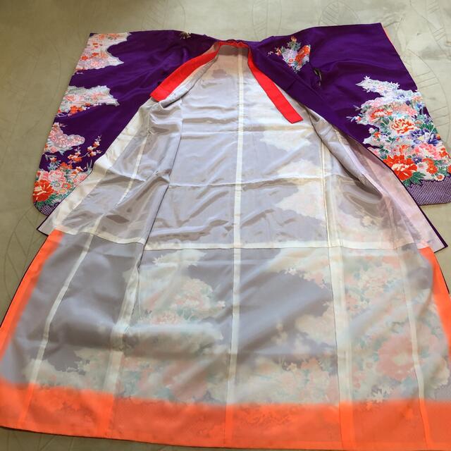 七五三　七歳　着物と小物 キッズ/ベビー/マタニティのキッズ服女の子用(90cm~)(和服/着物)の商品写真