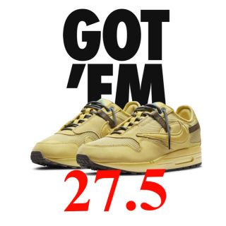 ナイキ(NIKE)のTravis Scott×Nike Air Max 1 CACT.US Gold(スニーカー)