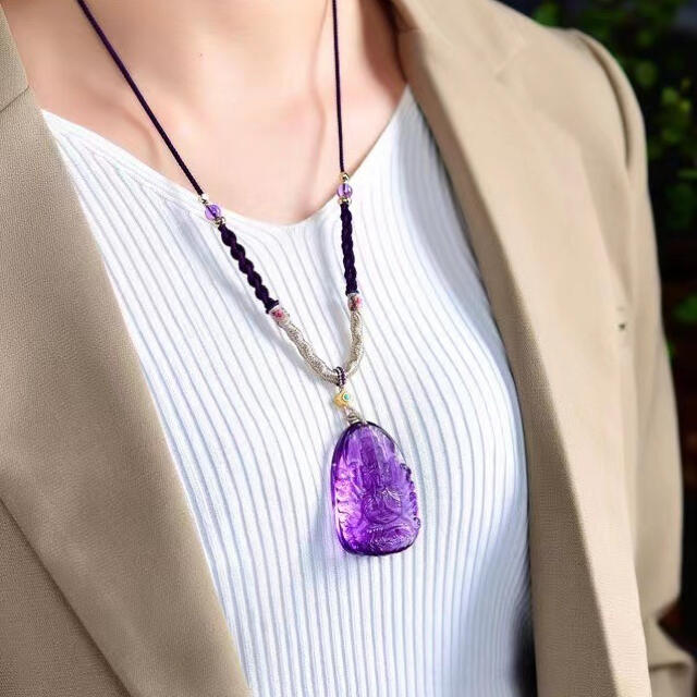 ⭐︎【天然】アメジスト ネックレス 37.4g-outfittersministries.com