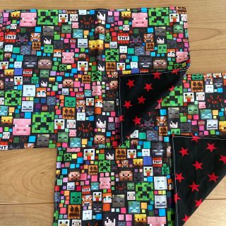 yuzu様　374 マインクラフト　ランチョンマット　30×40(外出用品)