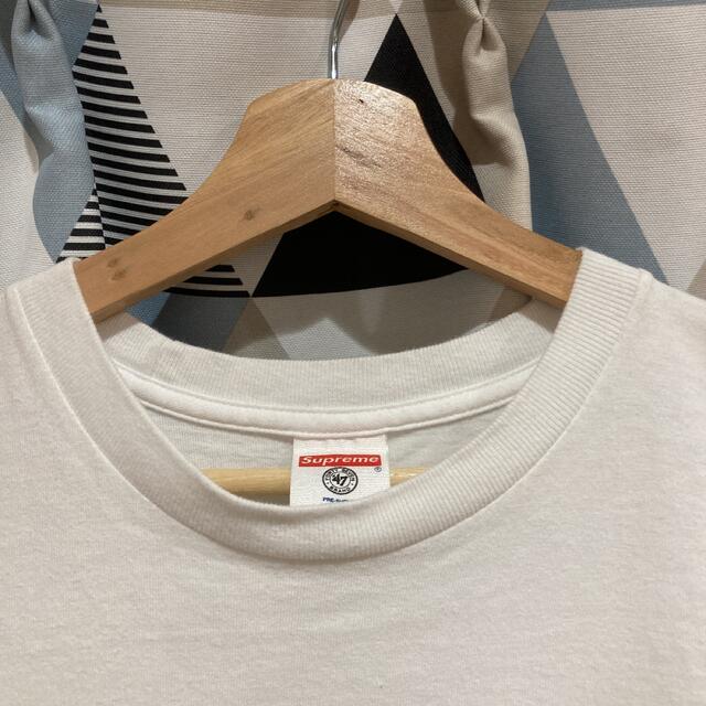 シュプリーム×ニューヨークヤンキース  ボックスロゴ 半袖 Tシャツ 白シャツ 3