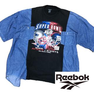 リーボック(Reebok)のReebokリーボック　ドッキングシャツ　リメイク　ビッグシルエット(Tシャツ/カットソー(半袖/袖なし))