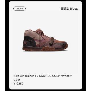 TRAVIS SCOTT × NIKE AIR TRAINER 1 SP(スニーカー)