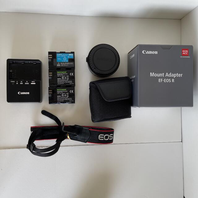 美品Canon EOS R レンズキット ＋マウントアダプタ+レンズカバー3種付