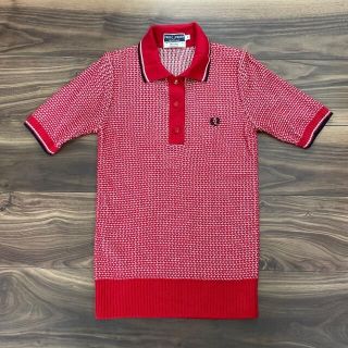 フレッドペリー(FRED PERRY)のフレッドペリー　ニットポロシャツ　S(ポロシャツ)