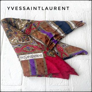 YVESSAINTLAURENT イヴ・サンローラン　スカーフ　大判