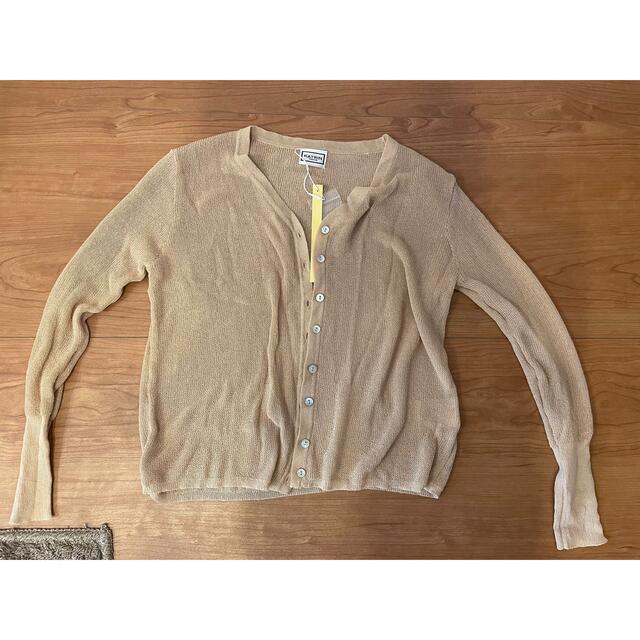 see-through cardigan（beige）Katrin TOKYO レディースのトップス(カーディガン)の商品写真