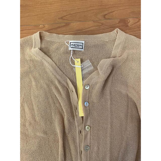 see-through cardigan（beige）Katrin TOKYO レディースのトップス(カーディガン)の商品写真