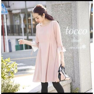 トッコ(tocco)のtocco  上品フェミニンワンピース(ひざ丈ワンピース)