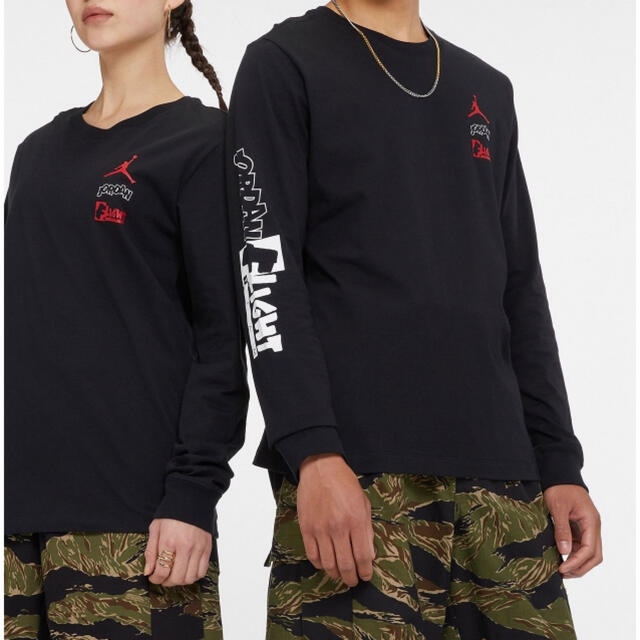 NIKE(ナイキ)の新品 JORDAN ジョーダン 長袖Tシャツ 2XL ブラック NIKE ナイキ メンズのトップス(Tシャツ/カットソー(七分/長袖))の商品写真