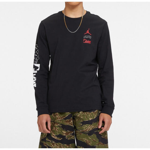 NIKE 新品 JORDAN ジョーダン 長袖Tシャツ 2XL ブラック NIKE ナイキの通販 by お願いします。NYLAからの新作も販売☆｜ナイキならラクマ