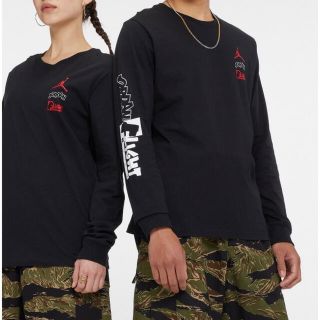 ナイキ(NIKE)の新品 JORDAN ジョーダン 長袖Tシャツ 2XL ブラック NIKE ナイキ(Tシャツ/カットソー(七分/長袖))