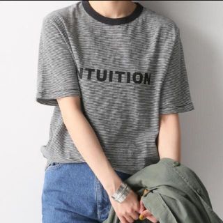 フレームワーク(FRAMeWORK)のFRAMeWORK   INTUITION ボーダー ロゴTシャツ(Tシャツ(半袖/袖なし))