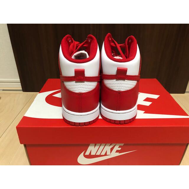 NIKE(ナイキ)のNike Dunk High"Championship White & Red" メンズの靴/シューズ(スニーカー)の商品写真