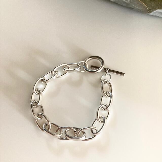 moussy(マウジー)の★再入荷★ 新品　ニッケルフリー　シンプル　太チェーン　ブレスレット レディースのアクセサリー(ブレスレット/バングル)の商品写真