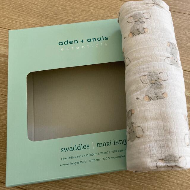 aden+anais(エイデンアンドアネイ)のゾウ柄　aden+anais essentials おくるみ　ガーゼケット キッズ/ベビー/マタニティのこども用ファッション小物(おくるみ/ブランケット)の商品写真