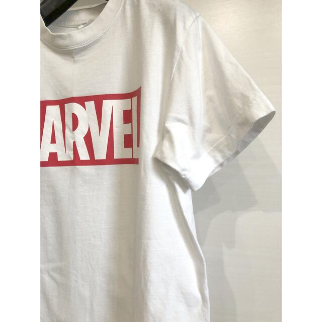 MARVEL(マーベル)の1557 MARVEL マーベル　Tシャツ　ロゴTシャツ　ホワイト　M レディースのトップス(Tシャツ(半袖/袖なし))の商品写真