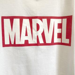 マーベル(MARVEL)の1557 MARVEL マーベル　Tシャツ　ロゴTシャツ　ホワイト　M(Tシャツ(半袖/袖なし))
