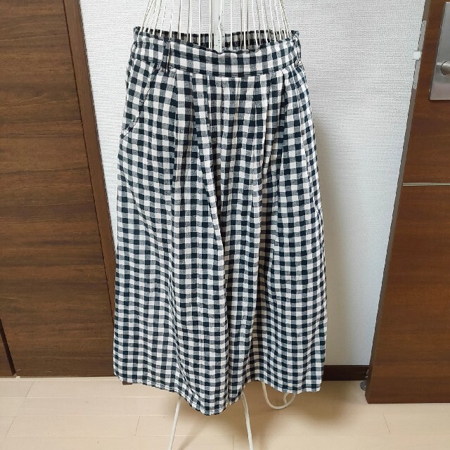 ギンガムチェックのスカート レディースのスカート(ロングスカート)の商品写真