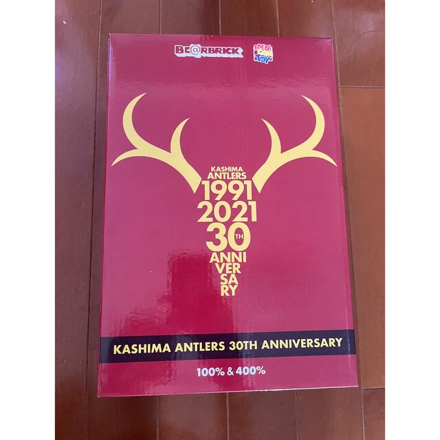BE@RBRICK(ベアブリック)のベアブリック 鹿島アトラーズ30th アニバーサリー 400% & 100% エンタメ/ホビーのフィギュア(その他)の商品写真