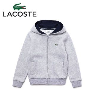 LACOSTE - ラコステ キッズ ジップアップパーカー SJ2903 グレー 10Aの通販｜ラクマ