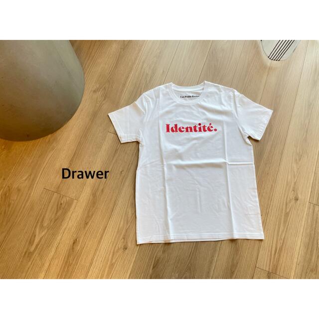 Drawer(ドゥロワー)のDrawerル・ベーシック　プリントTEE レッド レディースのトップス(Tシャツ(半袖/袖なし))の商品写真