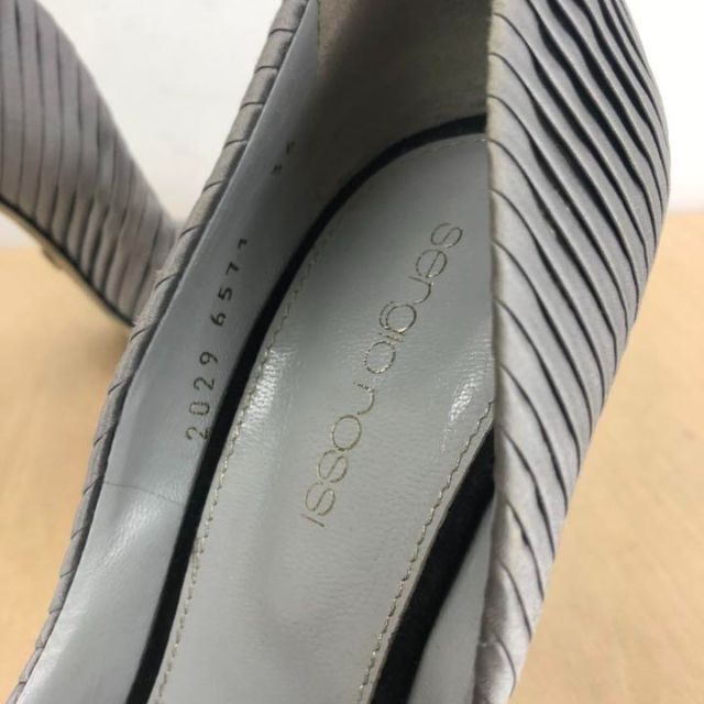 sergio rossi セルジオロッシ ハイヒール size36 グレー36カラー