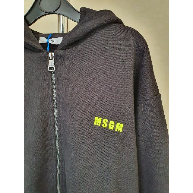 大人も着れる☆MSGM サイドライン ロゴ入り パーカー 14Y