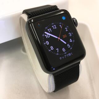 アップルウォッチ(Apple Watch)のApple Watch シリーズ3 GPSモデル 38mm アップルウォッチ 黒(腕時計(デジタル))