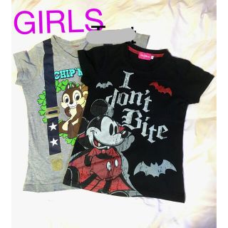 ディズニー(Disney)のディズニー GIRLS Tシャツ2枚セット！(Tシャツ/カットソー)