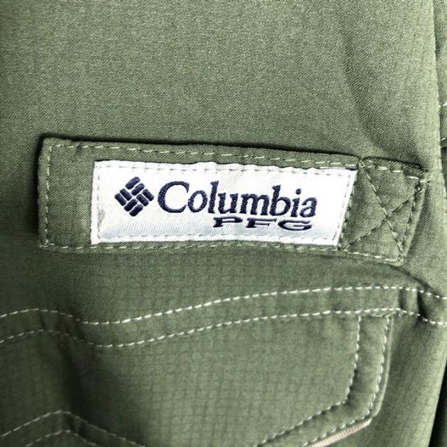 Columbia(コロンビア)のコロンビア☆フィッシングシャツ ゆるだぼ古着企業刺繍ロゴワンポイントロゴ x48 メンズのトップス(シャツ)の商品写真