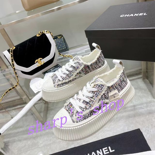 してるので CHANEL シャネル スニーカーの通販 by CHANEL♡love ...