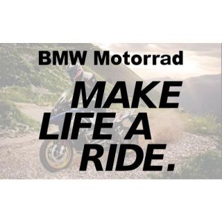 BMWMotorradMAKELIFEARIDEステッカー横16㎝ 2枚セット(その他)