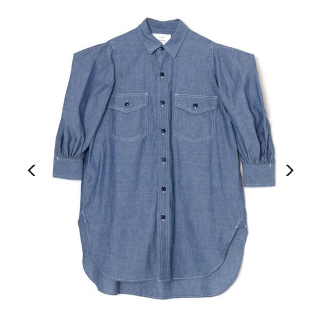 HYKE ハイク　CHAMBRAY MILITARY SHIRT