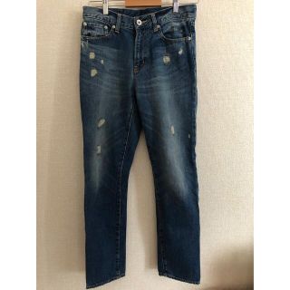 ジーナシス(JEANASIS)のJEANASIS✳︎ クラッシュDENIMテーパードパンツ(デニム/ジーンズ)