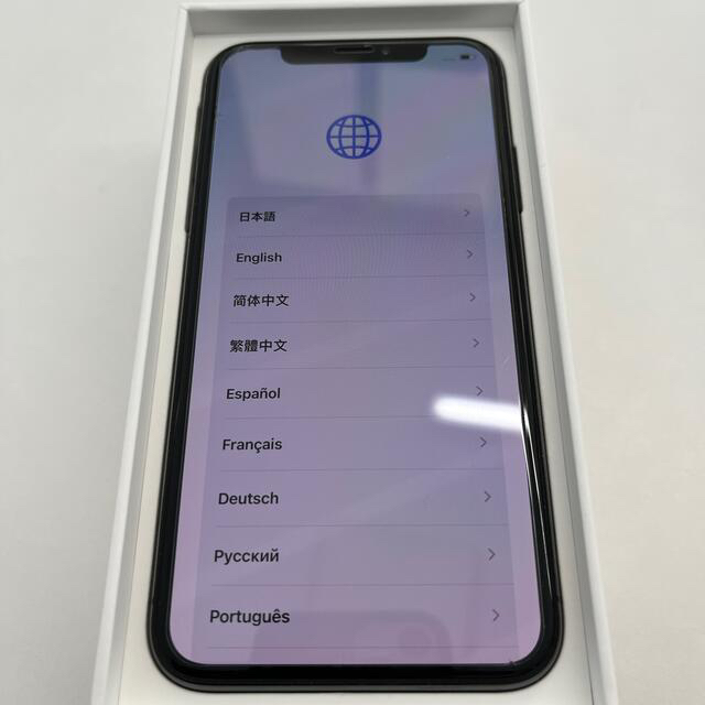 iPhonex 64GB simフリー スペースグレイ　美品 スマホ/家電/カメラのスマートフォン/携帯電話(スマートフォン本体)の商品写真