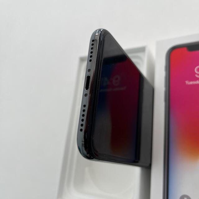 iPhonex 64GB simフリー スペースグレイ　美品 スマホ/家電/カメラのスマートフォン/携帯電話(スマートフォン本体)の商品写真