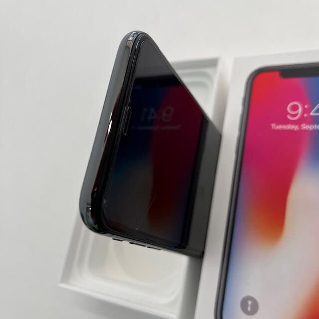 iPhonex 64GB simフリー スペースグレイ　美品 スマホ/家電/カメラのスマートフォン/携帯電話(スマートフォン本体)の商品写真