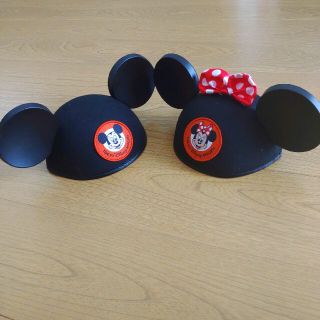 ディズニー(Disney)のディズニー　ミッキー&ミニー　イヤーハット(キャラクターグッズ)