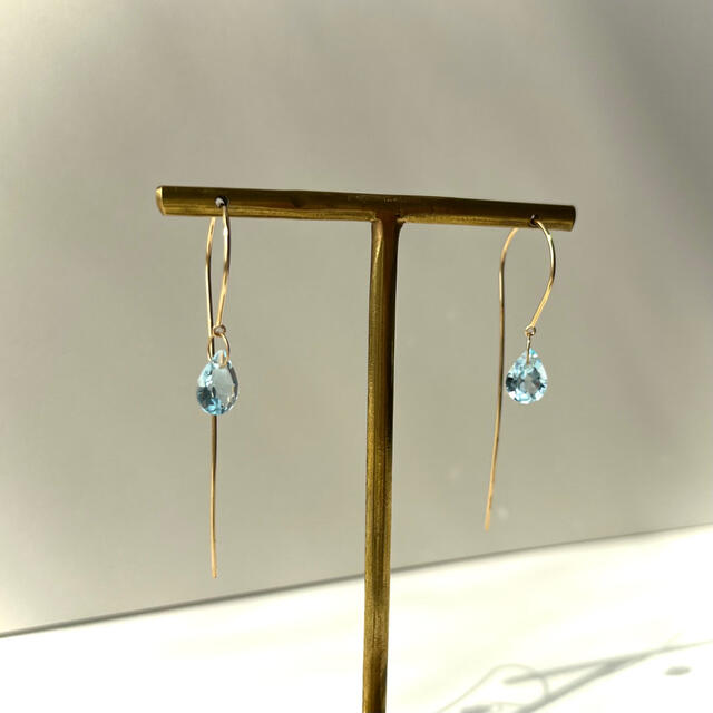 K18 ブルートパーズピアス 1.60ct | tritonwp.com