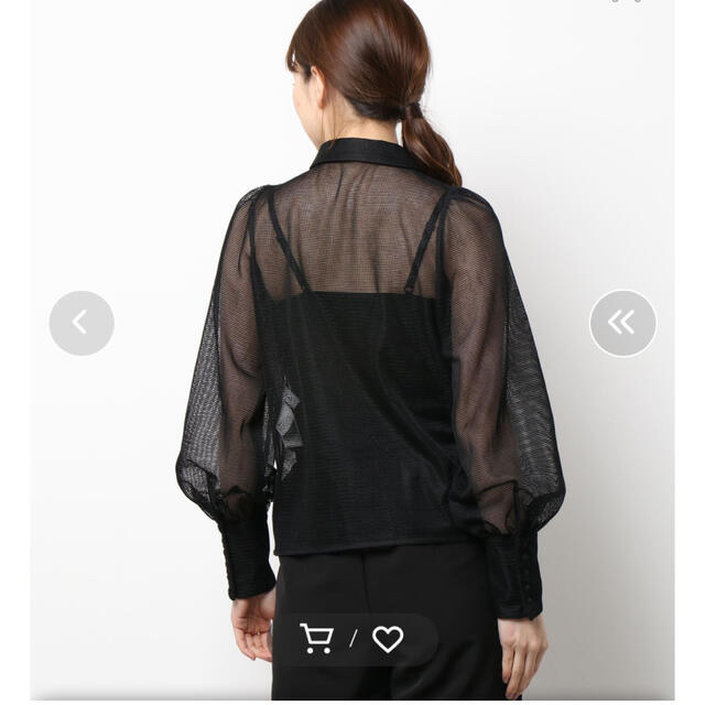 Ameri VINTAGE(アメリヴィンテージ)のameri ADALEE EMBROIDERY MESH BLOUSE レディースのトップス(シャツ/ブラウス(長袖/七分))の商品写真