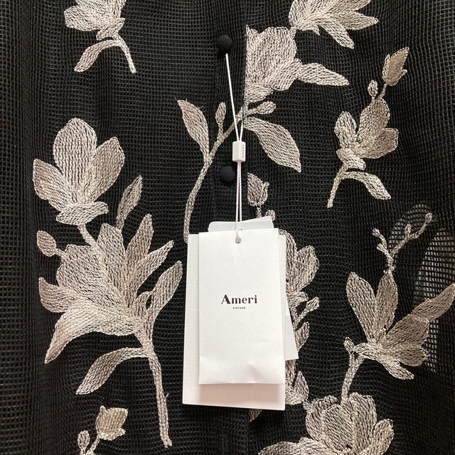 Ameri VINTAGE(アメリヴィンテージ)のameri ADALEE EMBROIDERY MESH BLOUSE レディースのトップス(シャツ/ブラウス(長袖/七分))の商品写真